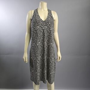 Tommy Bahama Animal Print Black and White Sleeveless Dress
